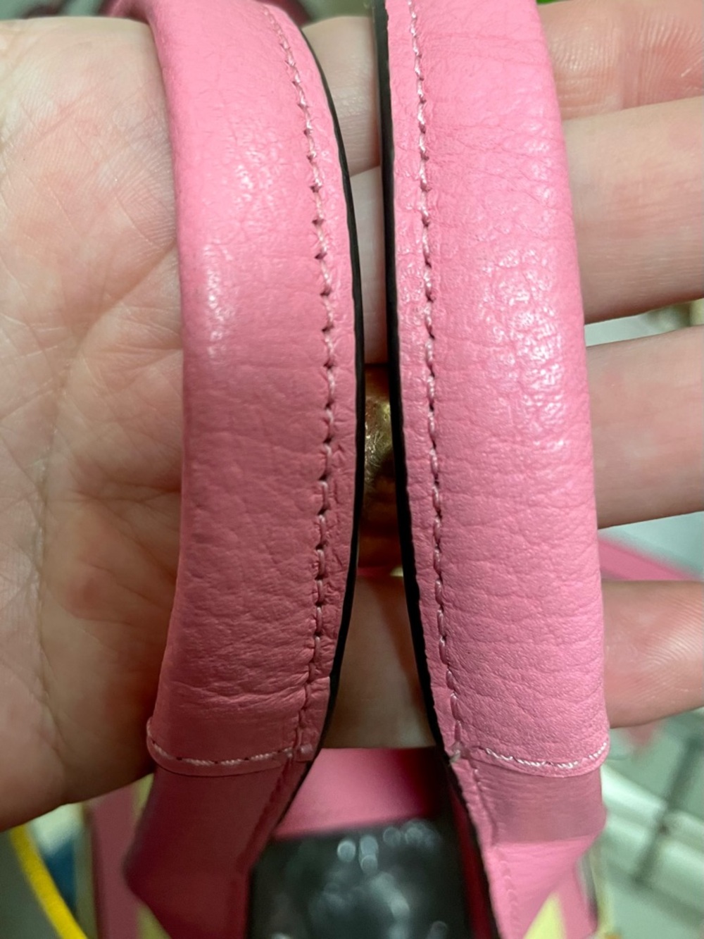 New Kate Spade 100% Genuine leather Pink ivory Woven convertible large Tote bag - Picture 6 of 17